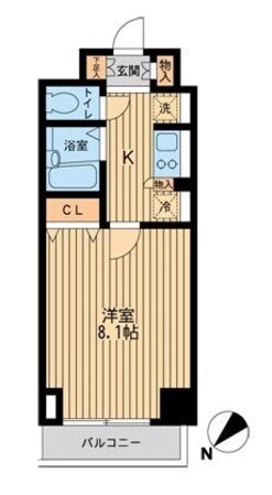 川崎駅 徒歩5分 8階の物件間取画像